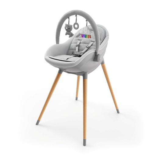 Kinderkraft hranilica Fini UP 3u1, Grey