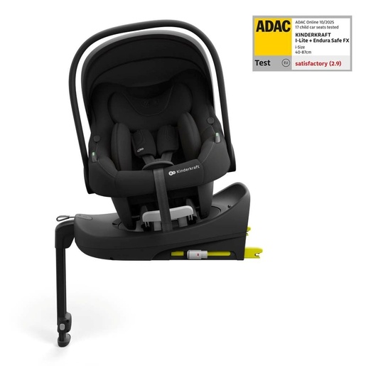 Kinderkraft autosjedalica I-LITE i- Size + ENDURA SAFE FX baza 0-13 kg (40-87 cm), Black