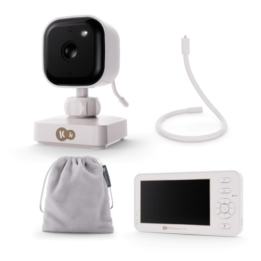 Kinderkraft NITEEYE TRAVEL bežični baby monitor sa stalkom za kameru, White