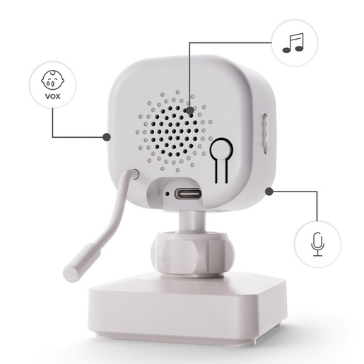 Kinderkraft NITEEYE TRAVEL bežični baby monitor sa stalkom za kameru, White