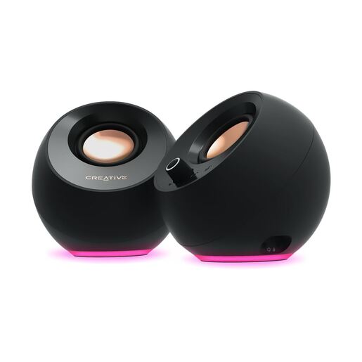 Creative Pebble Pro, zvučnici, 2.0, 10W, USB C, Bluetooth, RGB , crni