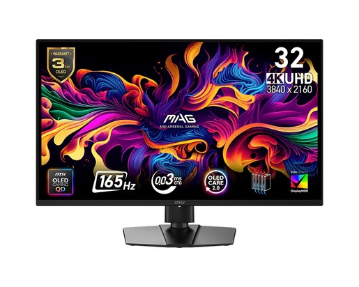 MSI 32" gaming monitor MAG 322UP QD-OLED E16, UHD, 165Hz, QD-OLED