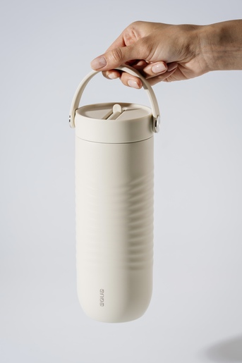 EQUA Big Cup, termo šalica od nehrđajućeg čelika za čaj/kavu, 1000ml, Off White