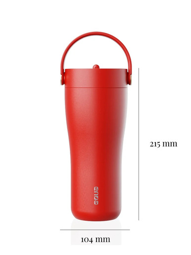EQUA CARRY Cup, termo šalica od nehrđajućeg čelika za čaj/kavu, 600ml, Pomodoro