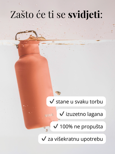 EQUA, boca od nehrđajućeg čelika, Timeless Lido, 600ml