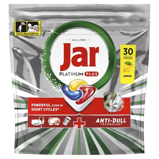 Jar kapsule za strojno pranje posuđa Platinum+, 30 kom