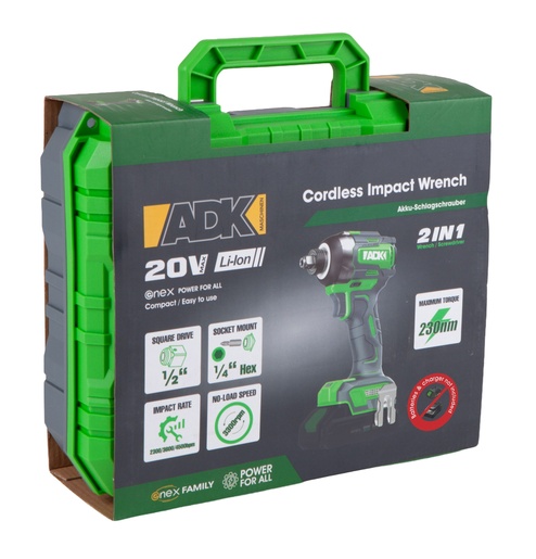 ADK akumulatorski udarni odvijač 20V SF4F110 ENEX (bez baterije i punjača)
