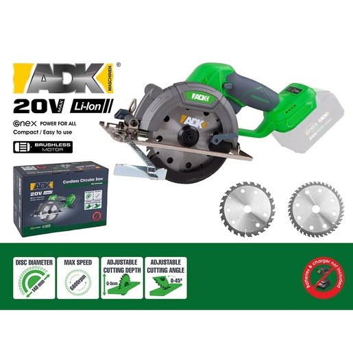 ADK akumulatorska kružna pila 20V SF4J503 ENEX (bez baterije i punjača)