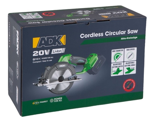 ADK akumulatorska kružna pila 20V SF4J503 ENEX (bez baterije i punjača)