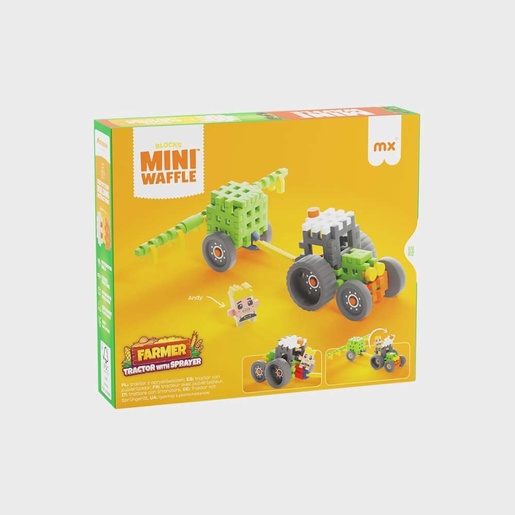 Marioinex Mini Waffle Farmer 50 kom, Tractor with Sprayer