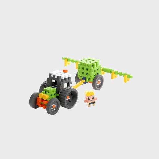 Marioinex Mini Waffle Farmer 50 kom, Tractor with Sprayer