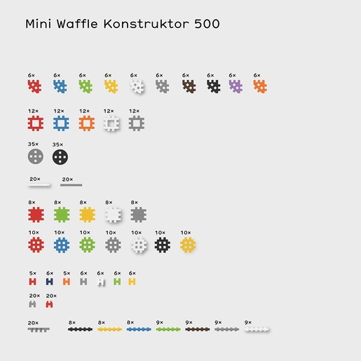 Marioinex Mini Waffle konstruktor 500 kom
