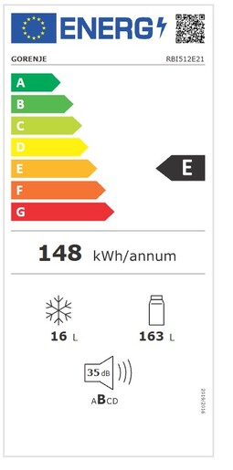 Gorenje hladnjak RBI512E21