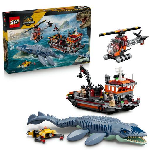 LEGO® Jurassic World Napad mosasaura na brod 77983