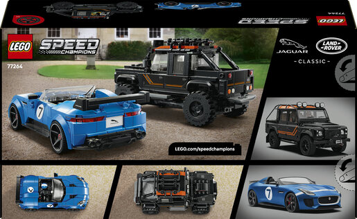 LEGO® Speed Champions Jaguar Project 7 i Land Rover Defender 77264