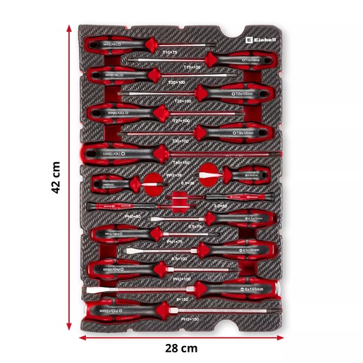 Einhell umetak za E-Case, set odvijača, 17/1