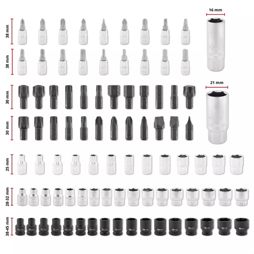 Einhell set alata u E-Case S-F kovčegu, 121-dijelni