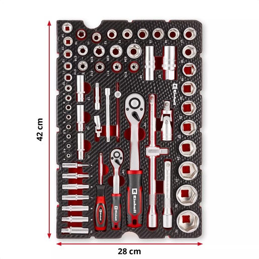Einhell umetak za E-Case, set nasadnih ključeva, 60/1