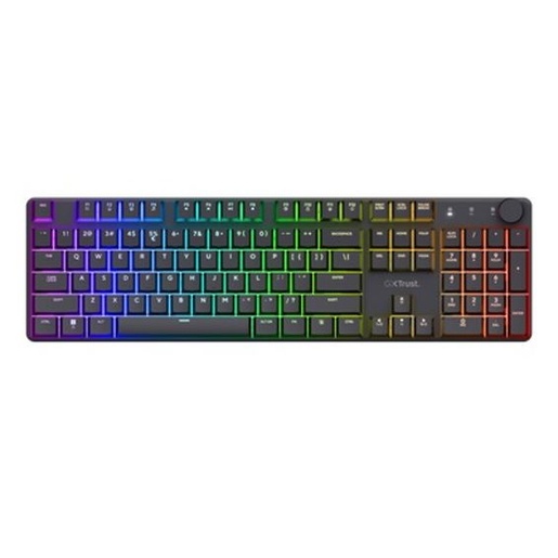 TRUST GXT 868 TORIX, mehanička tipkovnica, bežična, US layout, crna