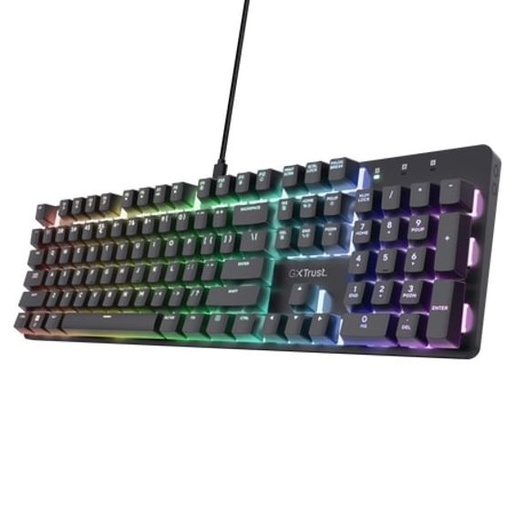 TRUST GXT 871 Zora, mehanička tipkovnica, gaming, crna