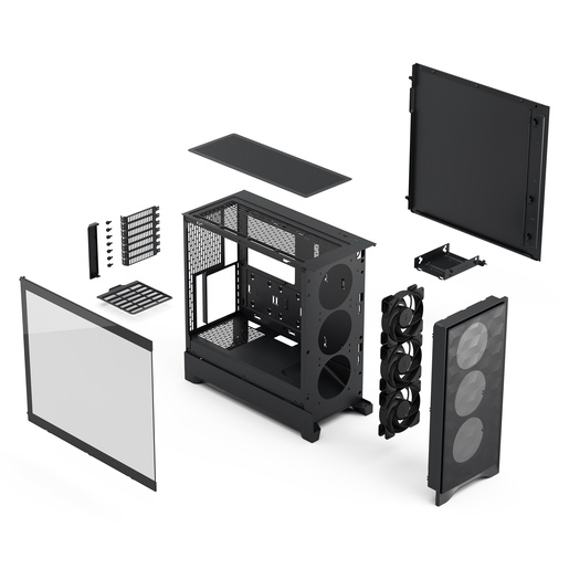 Kućište Fractal Pop 2 Air Black TG Clear