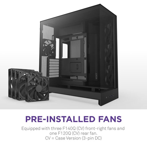 Kućište NZXT H9 Flow 2025, crno
