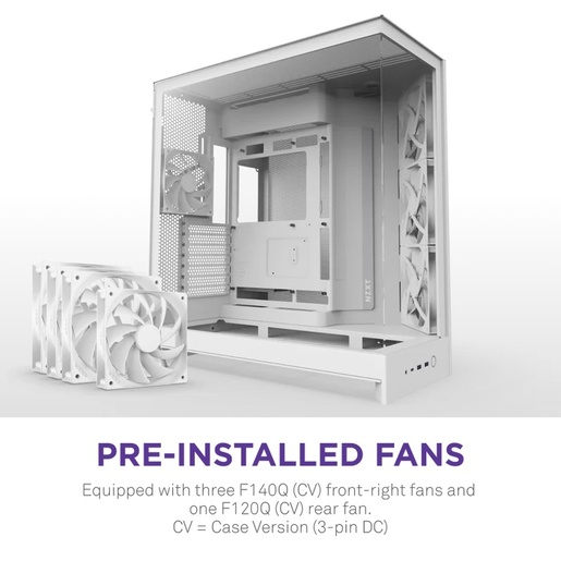 Kućište NZXT H9 Flow 2025, bijelo