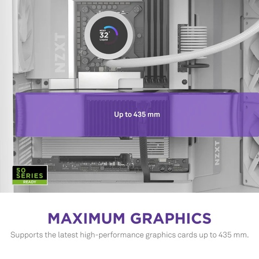 Kućište NZXT H9 Flow 2025, bijelo