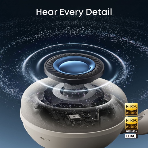 ANKER Soundcore Space 2 naglavne Bluetooth slušalice, ANC, bijele