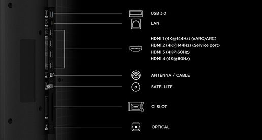 TCL 75" RGB Mini-LED TV 75RM7L, Premium 4K, Google TV, 144Hz, ONKYO 2.1 audio