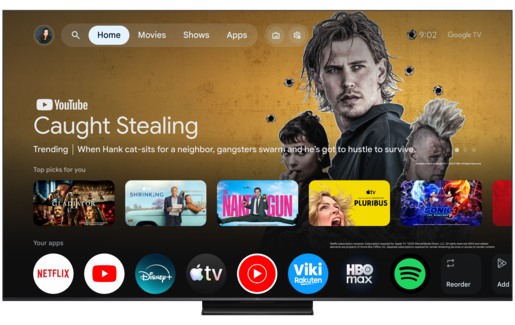 TCL 65" QD-Mini LED TV 65C6K PRO, Premium 4K, Google TV, 144Hz, ONKYO 2.1 audio