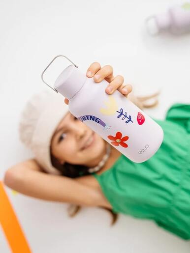 EQUA, boca od nehrđajućeg čelika, Flower Power, 600ml