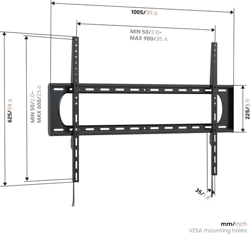 Vogel's UP9003, zidni nosač za ekrane od 55"-120", fiksni, 120 kg nosivost