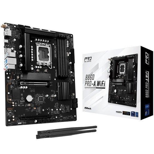 Matična ploča ASRock B860 Pro-A WiFi, Intel B860, LGA1851, ATX