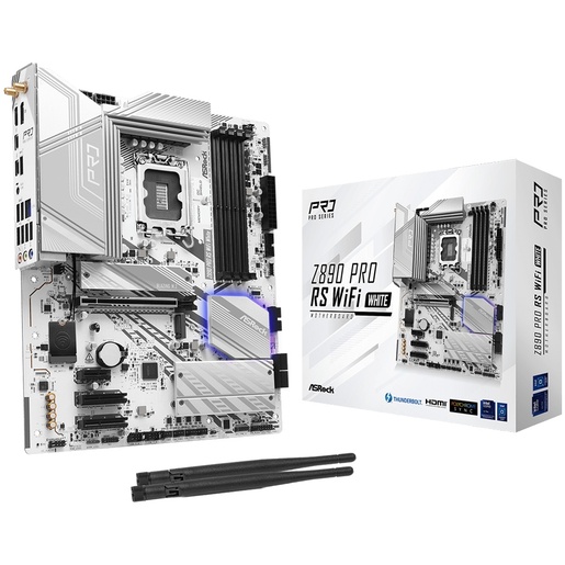 Matična ploča ASRock Z890 Pro RS WiFi White, Intel Z890, LGA1851, ATX