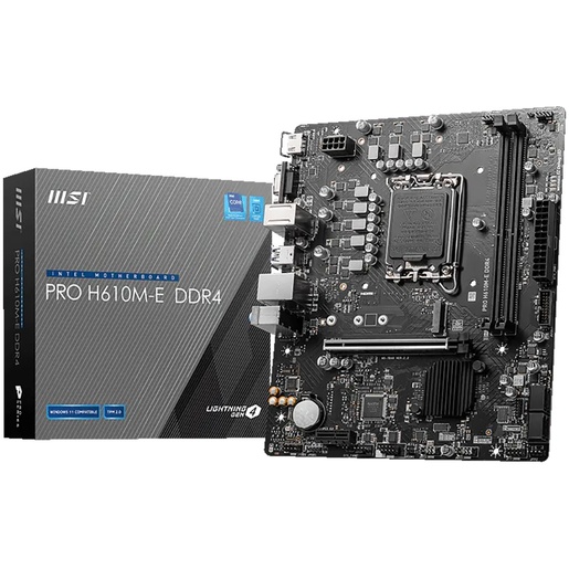Matična ploča MSI PRO H610M-E, Intel H610, LGA1700, mATX