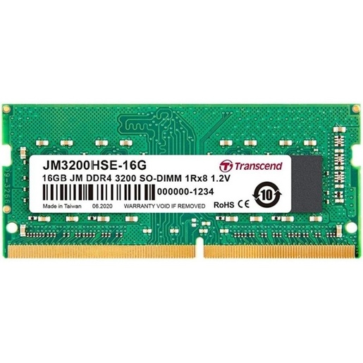 Memorija Transcend 16GB DDR4 3200MHz, CL22, JetRam, SODIMM