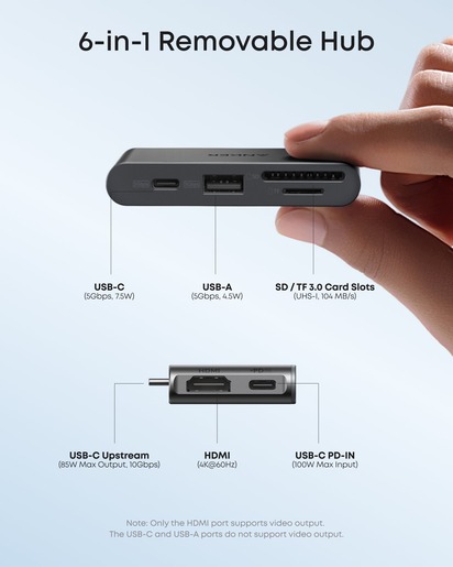 Anker Nano Docking Station 13-u-1, Triple Display, odvojivi 6-u-1 hub, A83C3311