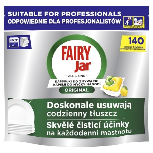 JAR PROFESSIONAL Lemon, kapsule za strojno pranje posuđa, 140 kom