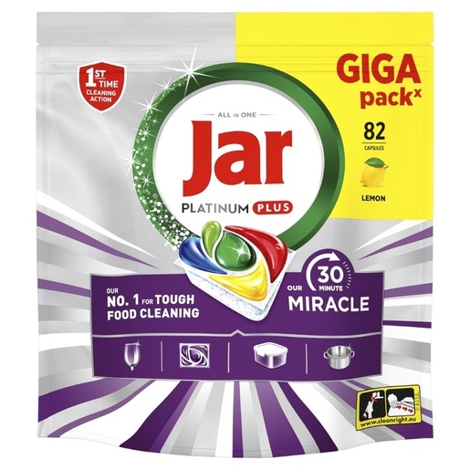 JAR Yellow, kapsule za strojno pranje posuđa, 82 kom