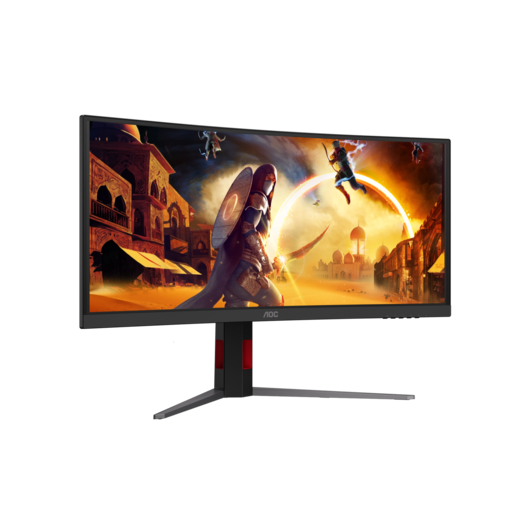 AOC 34" gaming monitor CU34G4CA, WQHD, 180Hz, VA, zakrivljeni
