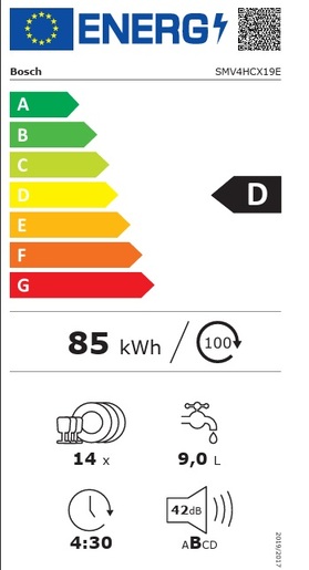 Bosch perilica posuđa SMV4HCX19E