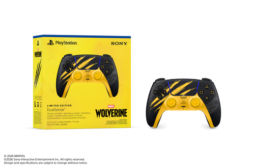 PS5 Dualsense Wireless kontroler, Marvel’s Wolverine Battle Yellow Limited Edition