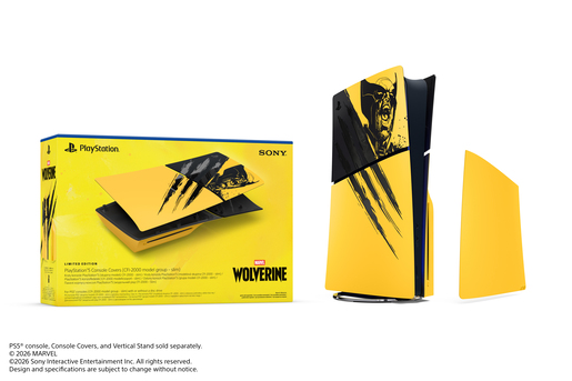 Poklopac za konzolu PS5 Slim Edition, Marvel’s Wolverine Battle Yellow Limited Edition