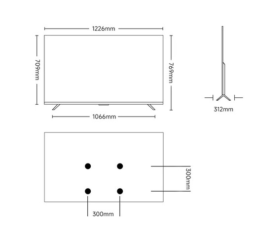 Xiaomi 55" S Mini LED 55 2026, 4K UHD, Google Smart TV