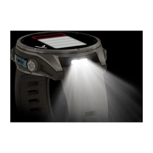 Garmin fēnix 9, 43 mm AMOLED Titanium Pebble Gray, 010-04761-11, pametni sat