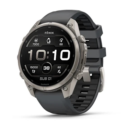 Garmin fēnix 9 Pro, 47 mm AMOLED Titanium Graphite/Black, 010-04336-26, pametni sat