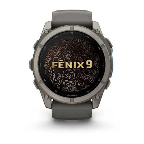 Garmin fēnix 9, 51 mm AMOLED Titanium Pebble Gray, 010-04763-01, pametni sat