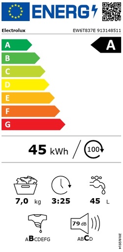 Electrolux perilica rublja EW6T837E