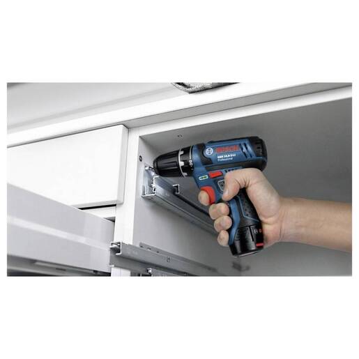 BOSCH Professional akumulatorska udarna bušilica GSB 12V-15, 2x2,0 Ah, GAL 12V-20, torba